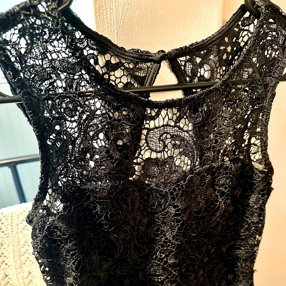 Lacey black dress